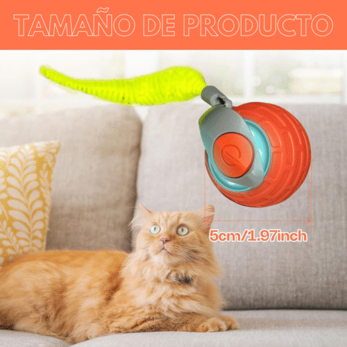 57 Juguete Interactivo para Gatos, Pelota Inteligente con Cola