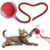 Pelota Interactiva para Gatos con Soga, Juguete Inteligente LED