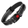 Collar Reflectivo para Perro ajustable de Nylon Acolchado con Hebilla de Seguridad