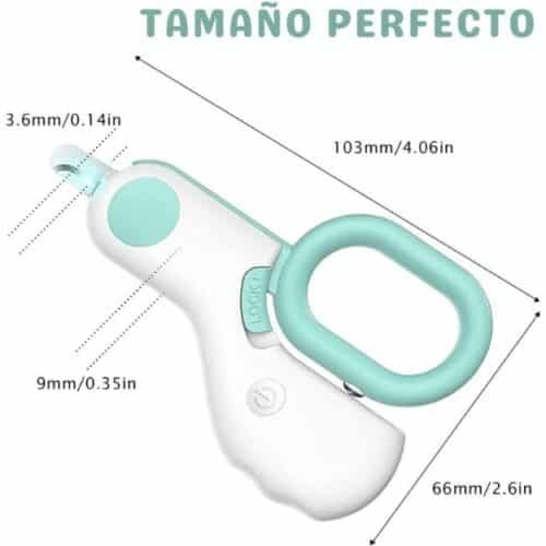 Cortauñas Led Para Gatos Cachorros y Animales Pequeños