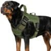 Arnés Táctico para Perros, Antititrones, Reflectante con Asa, K9