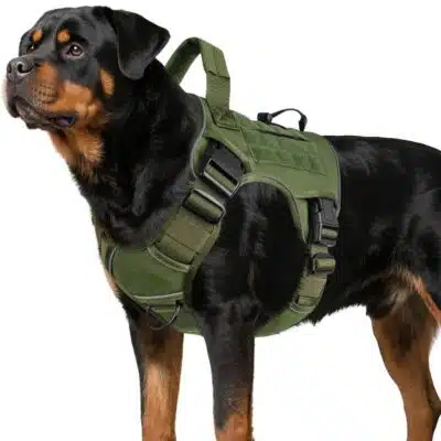 Arnés Táctico para Perros, Antititrones, Reflectante con Asa, K9