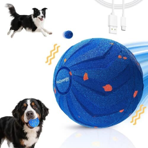 Pelota Interactiva para Perros, Juguete de Rebote Super Resistente de ETPU